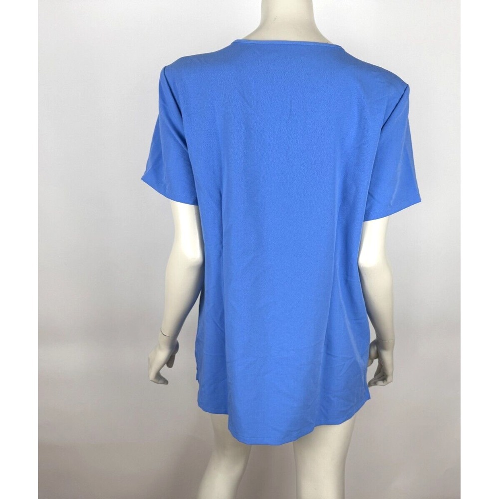 Figs Catarina One-Pocket Scrab Top Women L EUC V-neck Short Sleeve StretchFW1000 - Picture 3 of 11